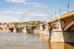 Margaret Bridge Margit hid in Budapest, Hungary photo