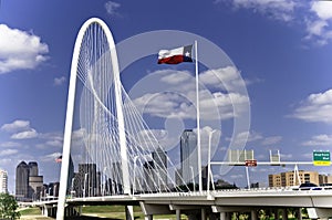 Margaret Hunt Hill Bridge in Dallas