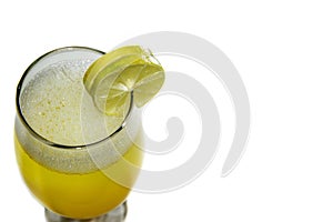 Margarita Drink with Two Slices of Lime