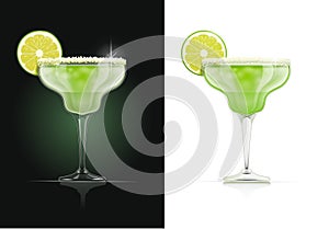 Margarita glass. Alcohol cocktail. photo