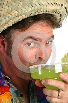 Margarita Man - Taking a Sip photo