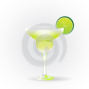 Margarita realistic cocktail