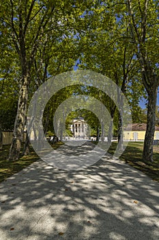 Margaux castle (Chateau Margaux), Medoc, Bordeaux, Aquitaine, France