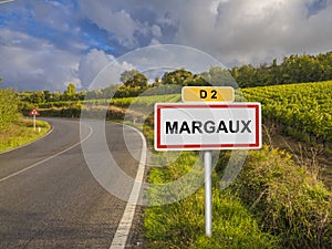 Margaux wine region of Burgundy, France