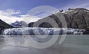 Margerie Glacier in Alaska in Front of Mt Fairweather in Canada