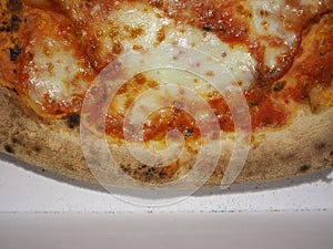 margherita pizza baked food