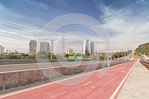 Marginal Pinheiros officially SP-015 highway , Sao Paulo, SP,