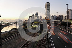 Marginal in Sao Paulo by Night photo