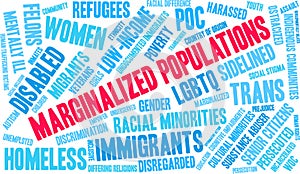 Marginalized Populations Word Cloud photo