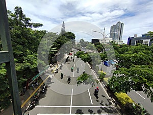 Margonda Raya Street in Depok, West Java