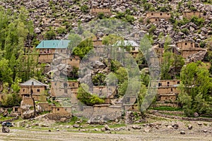 Marguzor village in Haft Kul in Fann mountains, Tajikist