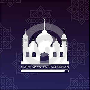 Marhaban Ya Ramadhan Loading Vector photo