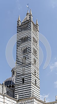 Maria Assunta Cathedral bell tower, Siena, Italy