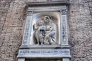 Maria and the baby. The Vatican