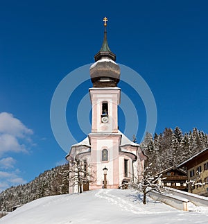 Maria Gern Chapel in Berchtesgadener Land, Bavarian Alps, German photo