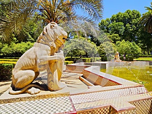 Maria Luisa Park in Seville, Spain