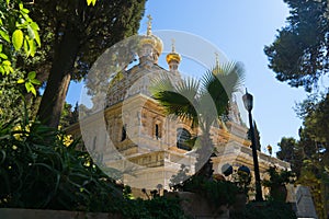 Maria Magdalena orthodox monastery in Jerusalem photo