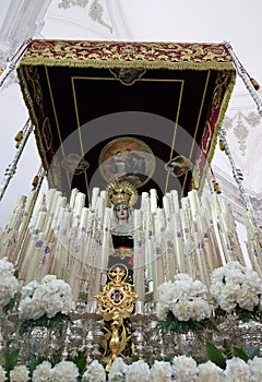 Maria Pasos in church of Cadiz in Andalusia, Spain photo