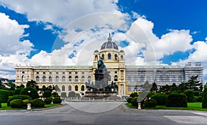 Maria Theresaâ€™s memorial and Natural History Museum in Vienna