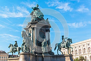 Maria Theresia square in Vienna