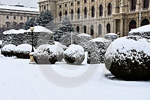 Maria-Theresien-Platz, a large public square in Vienna photo