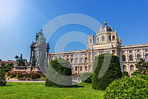 Maria Theresien Platz in Vienna, Austria, no people