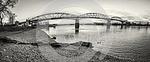 Maria Valeria bridge from Esztergom to Sturovo, colorless photo