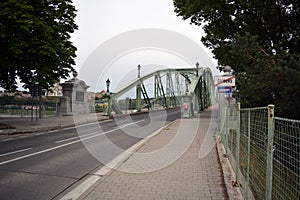 The Maria Valeria bridge photographing the Slovakian side photo