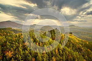 Maria viewpoint in Jetrichovice, Czech republic photo