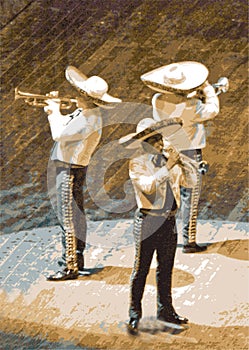 Mariachi, trumpet musicians