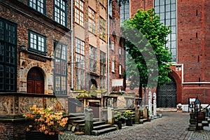 Mariacka street in Gdansk, Poland photo