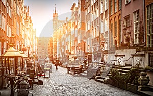 Mariacka street in Gdansk photo