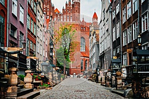 Mariacka street in Gdansk, Poland