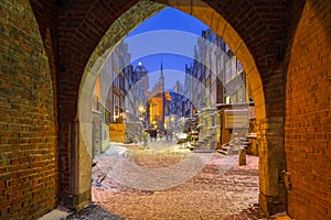 Mariacka street in Gdansk, Poland photo