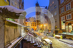 Mariacka street in Gdansk, Poland photo