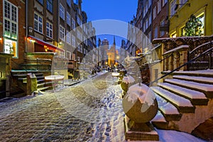 Mariacka street in Gdansk, Poland photo