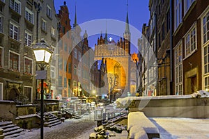 Mariacka street in Gdansk, Poland photo