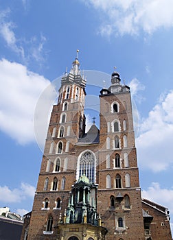 Mariacki Church in Cracow, Poland