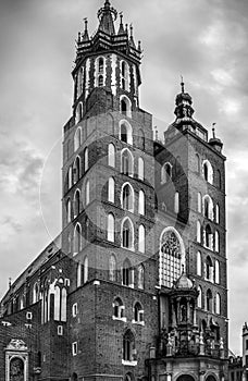 Mariacki church in Cracow, Poland