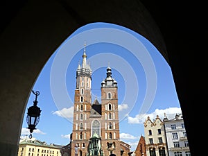 Mariacki Church in Krakow, Poland