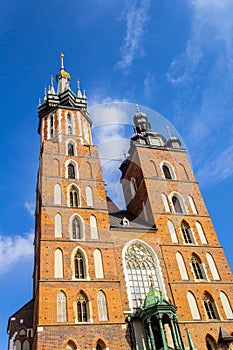 Mariacki Church, Krakow, Poland, Europe