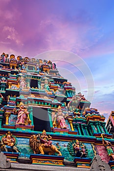 Mariamman Hindu temple or Chua Ba Mariamman in Ho Chi Minh city, Vietnam