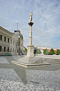 The Marian Column in Svatoplukovo namestie square in Nitra town