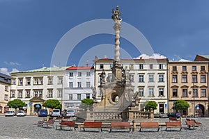Marian Plague Column on Dolni Namesti in Olomouc, Moravia Czech Republic photo