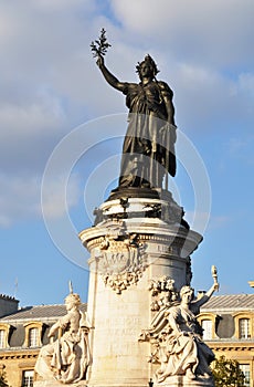Marianne statue on Place de la RÃÂ©publique