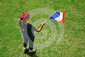 Marianne with Tricolor Flag