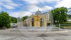 Marianske Lazne Marienbad - Main colonnade and Singing fountain