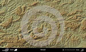 Mariazell outlined, Austria. Physical