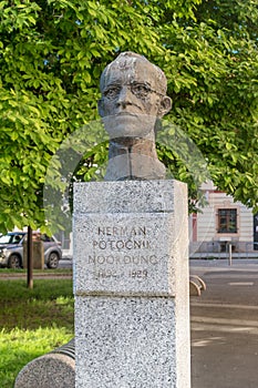 Memorial of Herman Potocnik pseudonym Hermann Noordung, Slovenian Austro-Hungarian Army officer