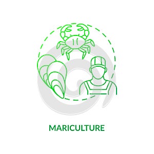 Mariculture concept icon